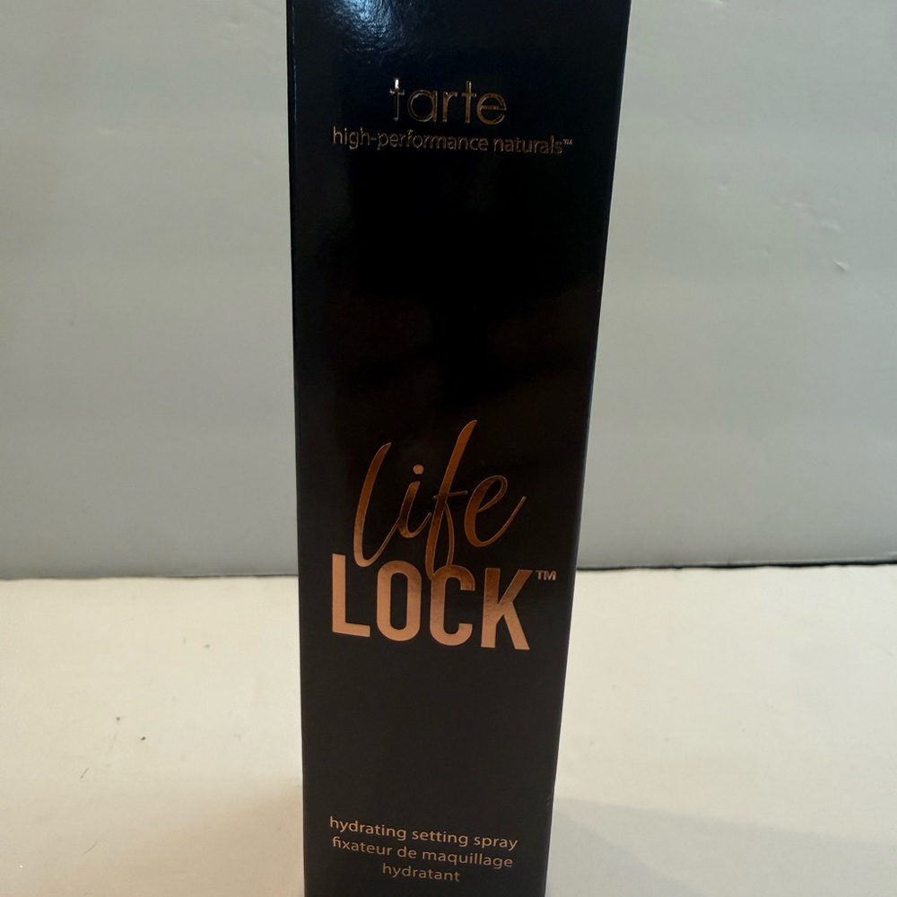 tarte Black Box with Rose Gold Lettering